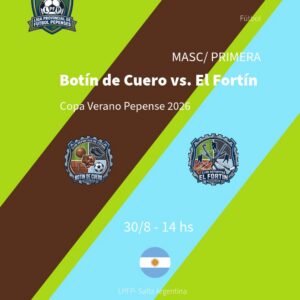 30/08 Liga Pepenses - Botín de Cuero vs. El Fortín