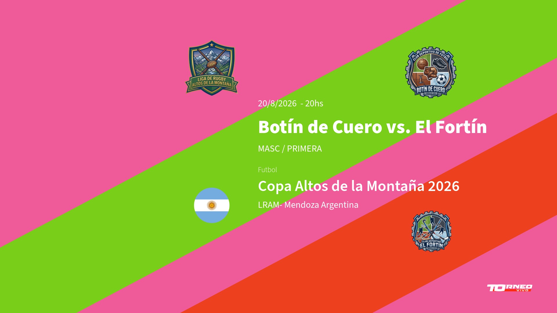 2026/08/20 LRAM - Primera MASC - Botín de Cuero vs. El Fortín